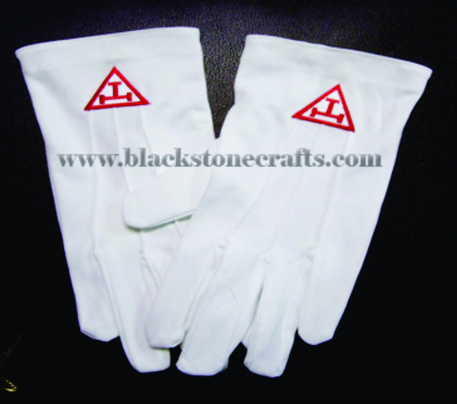  White Cotton Masonic Gloves